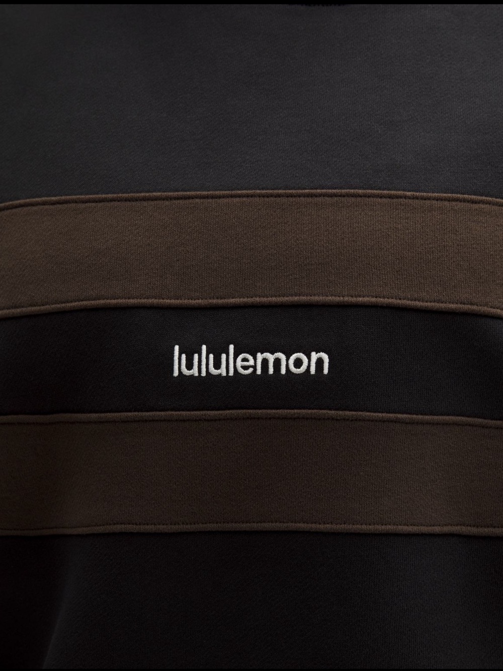 Lululemon Steady State Oversized Track Pant & Pullover - Black/ Walnut Stripe - Picture 12 of 12